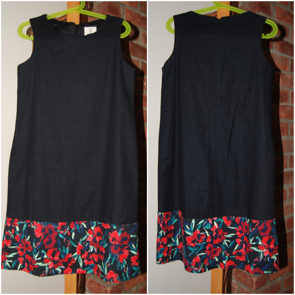 Lands' End Dress Jumper with Floral Hem